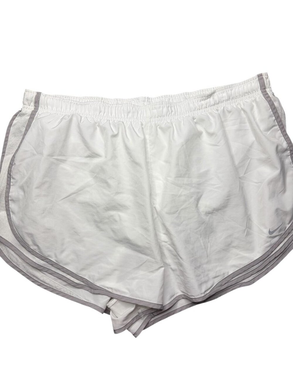 Nike Tempo Shorts White and Gray Size 2XL Womens